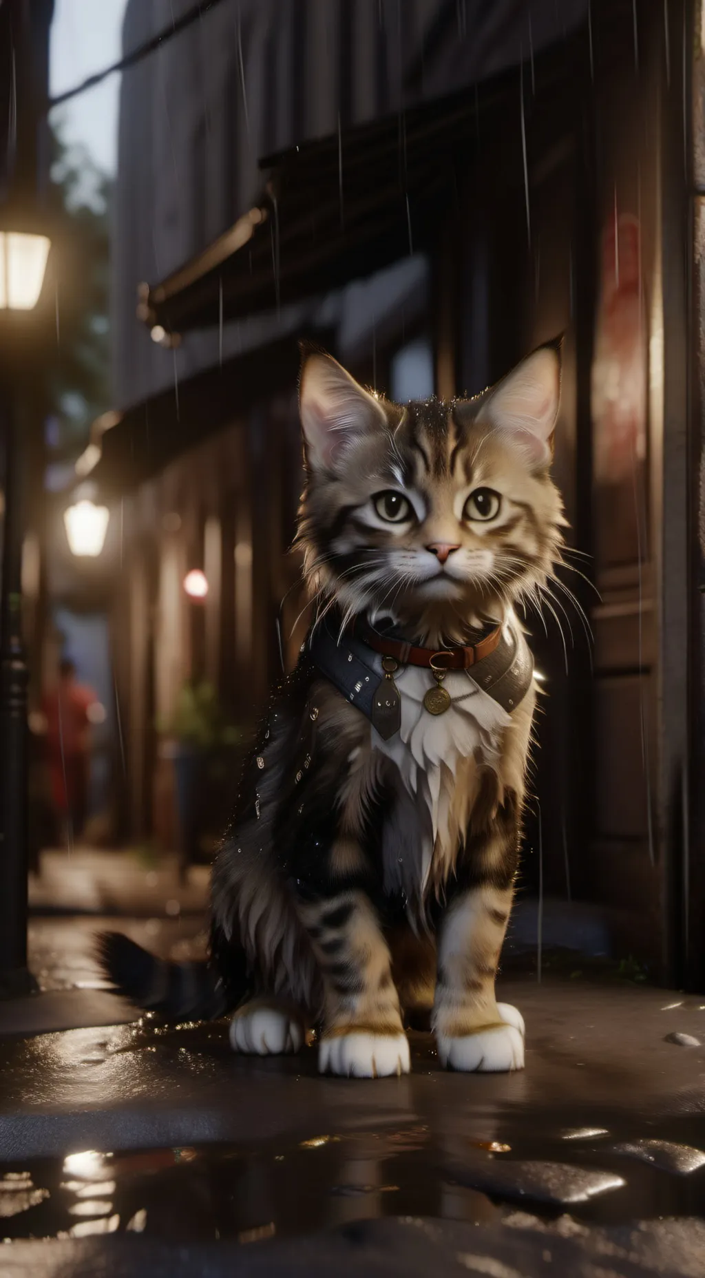 ai character: lost kitten background