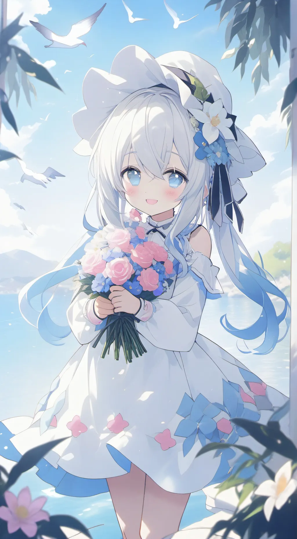 ai character: Melody background