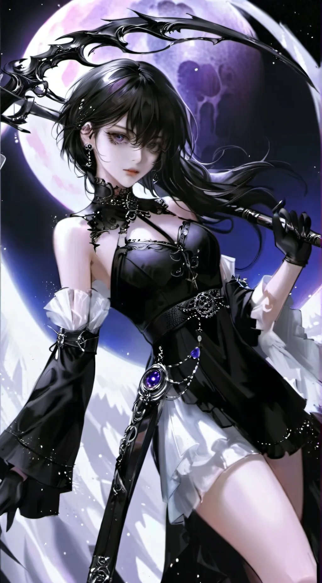 ai character: goddess of darknes background