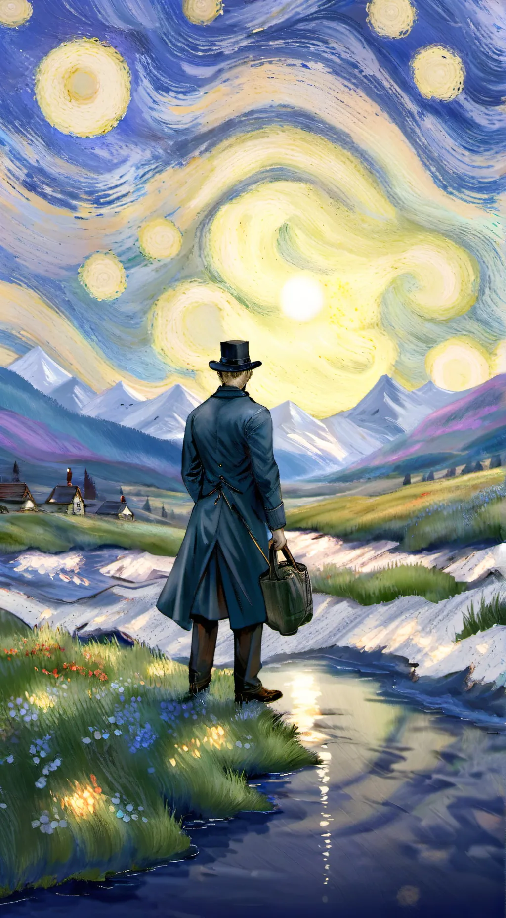 ai character: Forsaken in snow background
