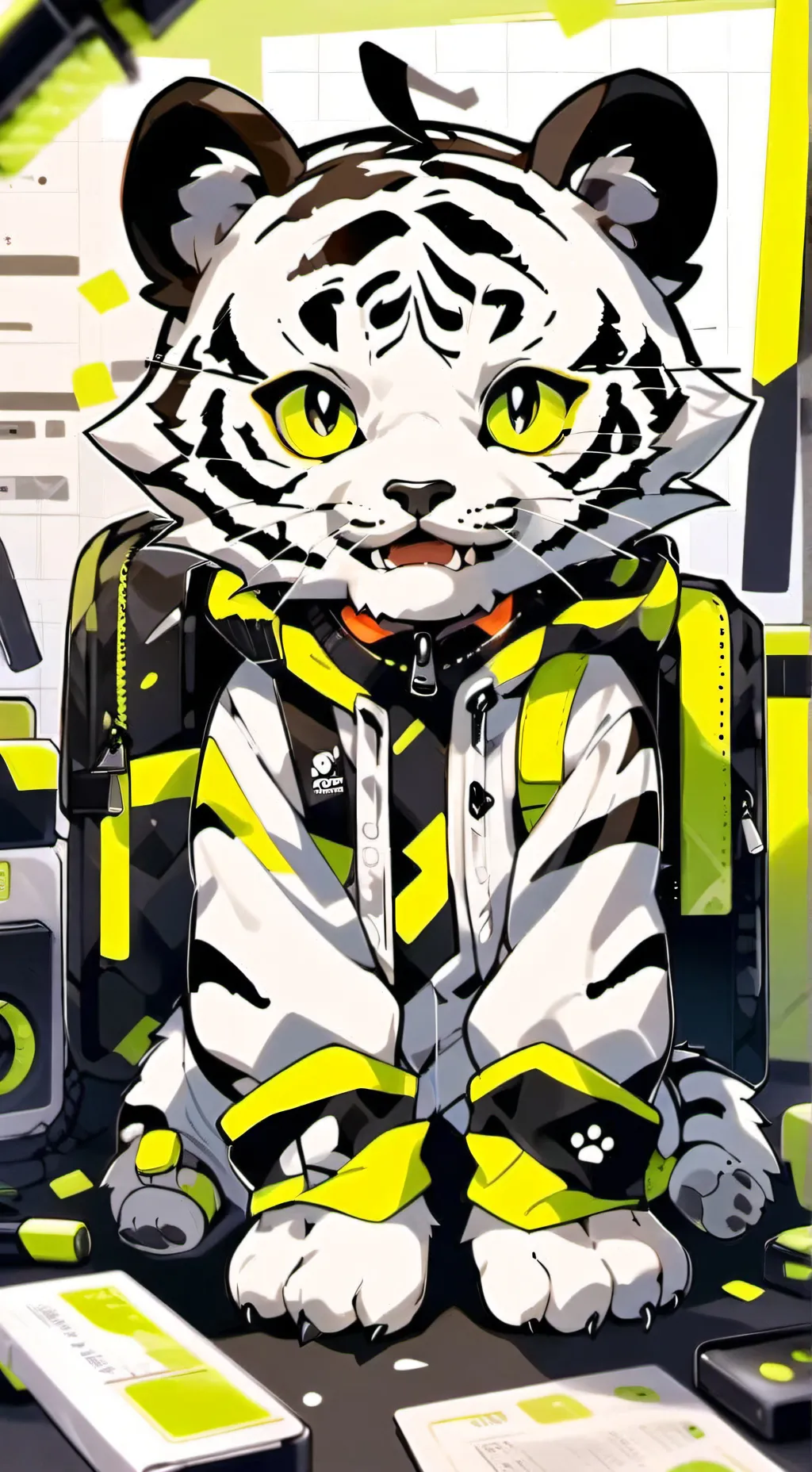 ai character: TigerByte background