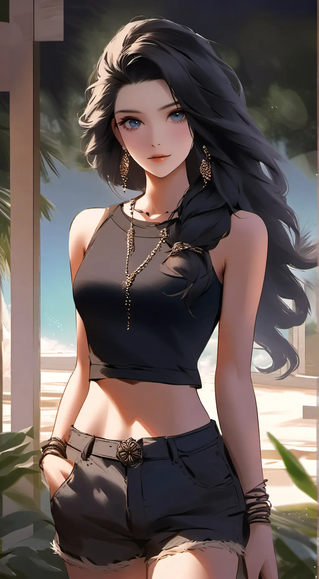 ai character: Shina background