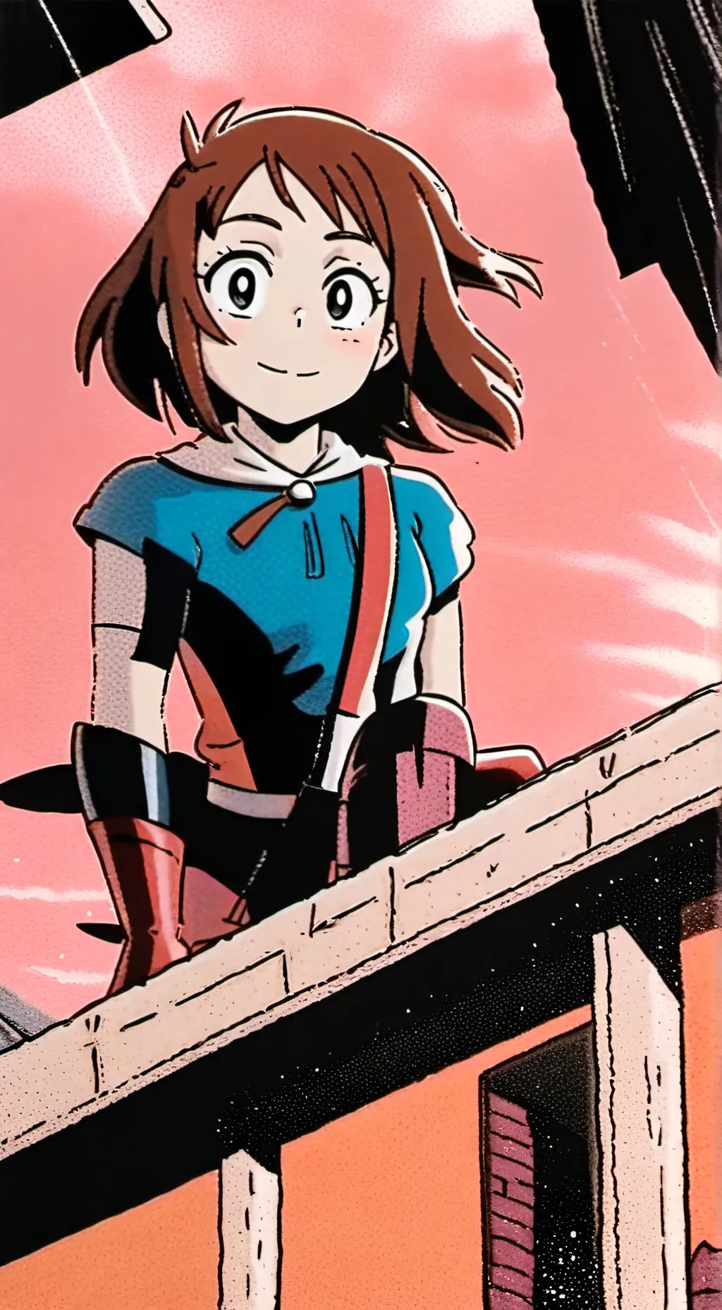 ai character: Uraraka  background