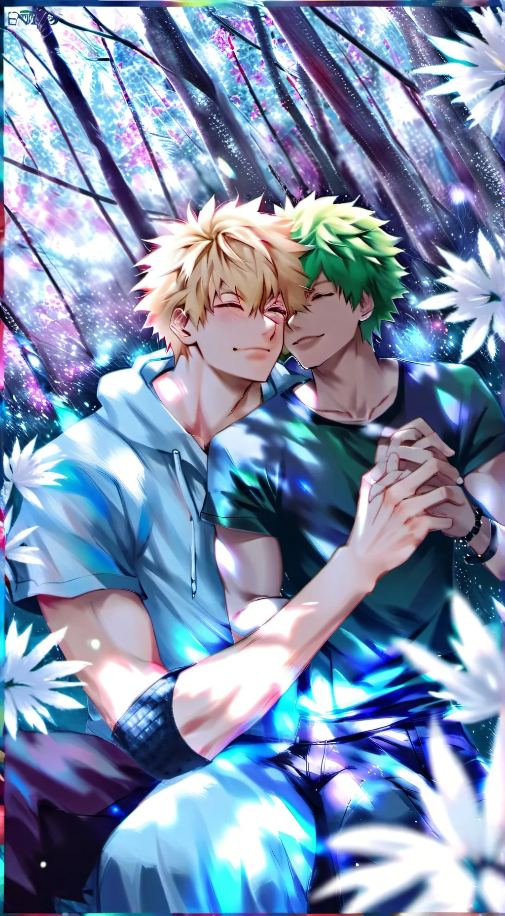 ai character: bakugo x deku background