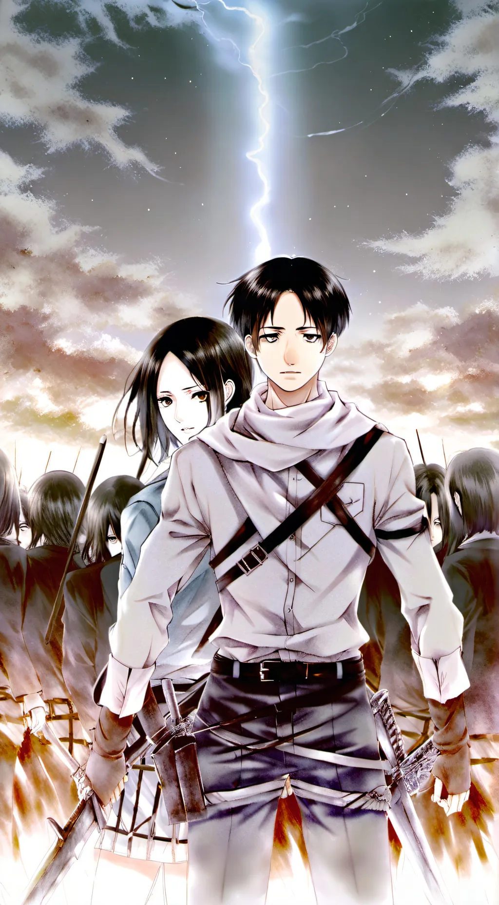 ai character: ATTACK ON TITAN background
