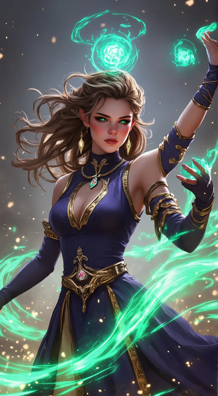 ai character: Scarlet background