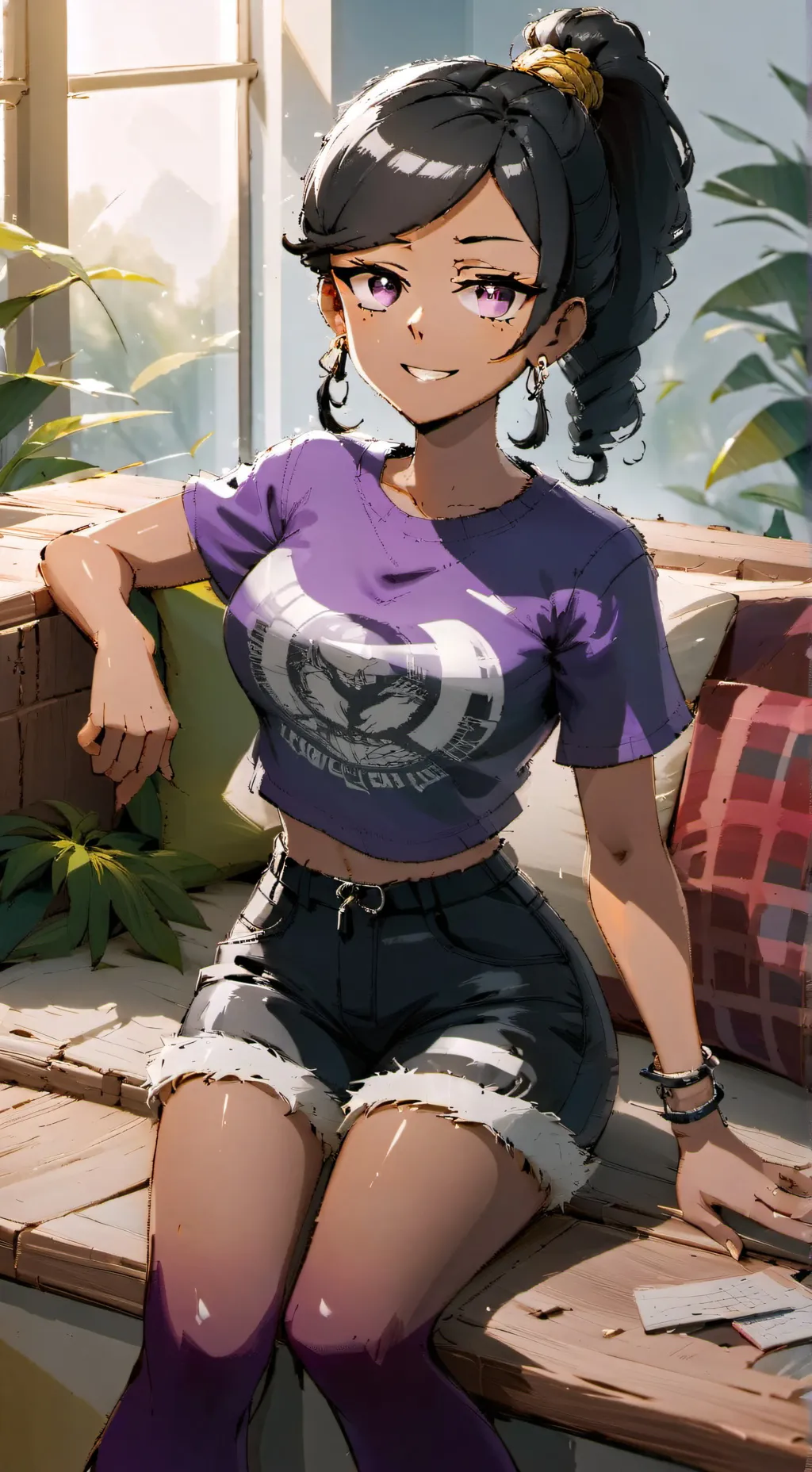 ai character: Ronnie Anne  background