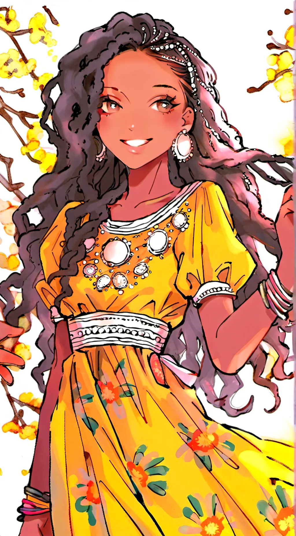 ai character: Tina  background