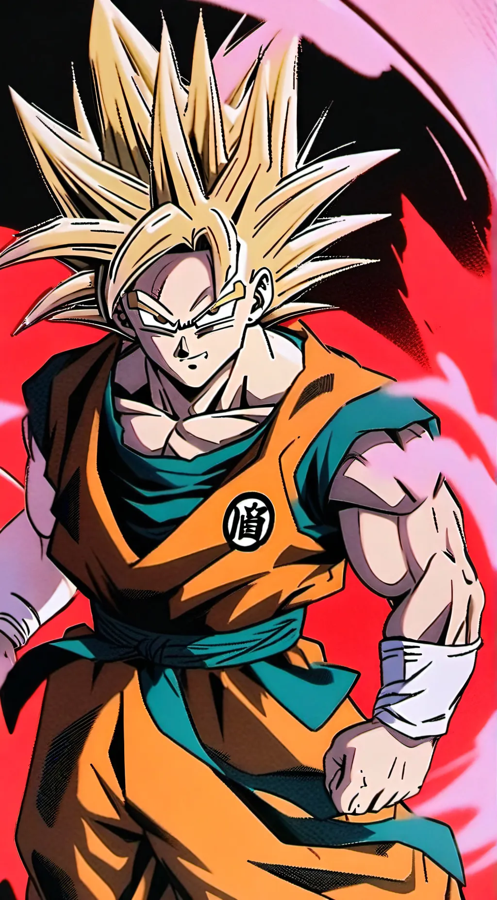 ai character: ss4 vegito background