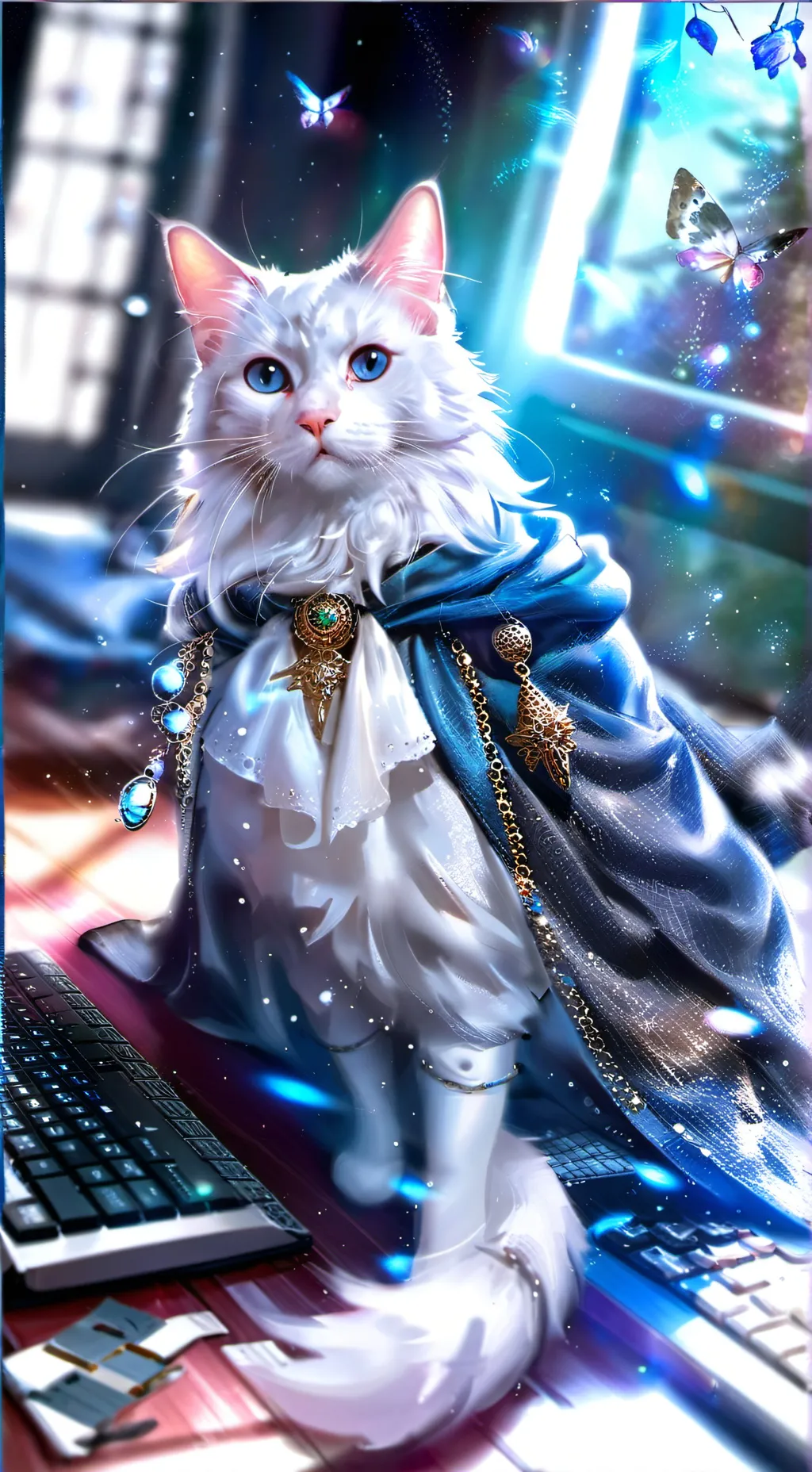 ai character: Fuzzbucket background