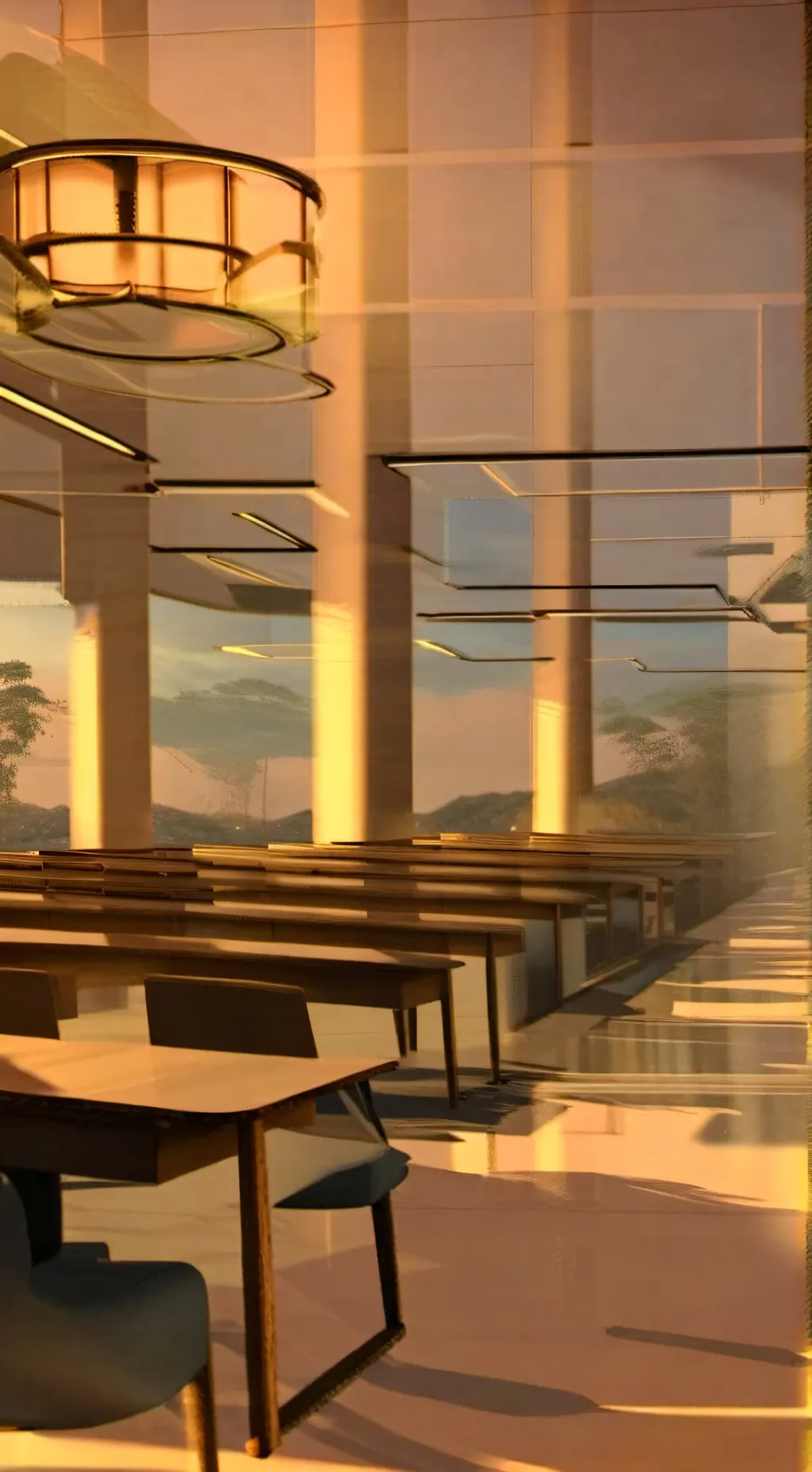 ai character: salón de clases background
