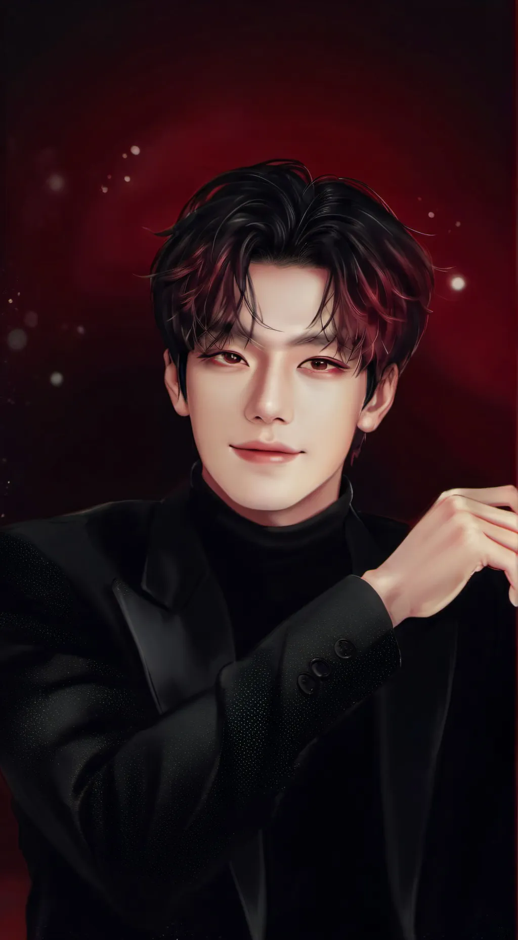 ai character: Jisung+Minho poly background