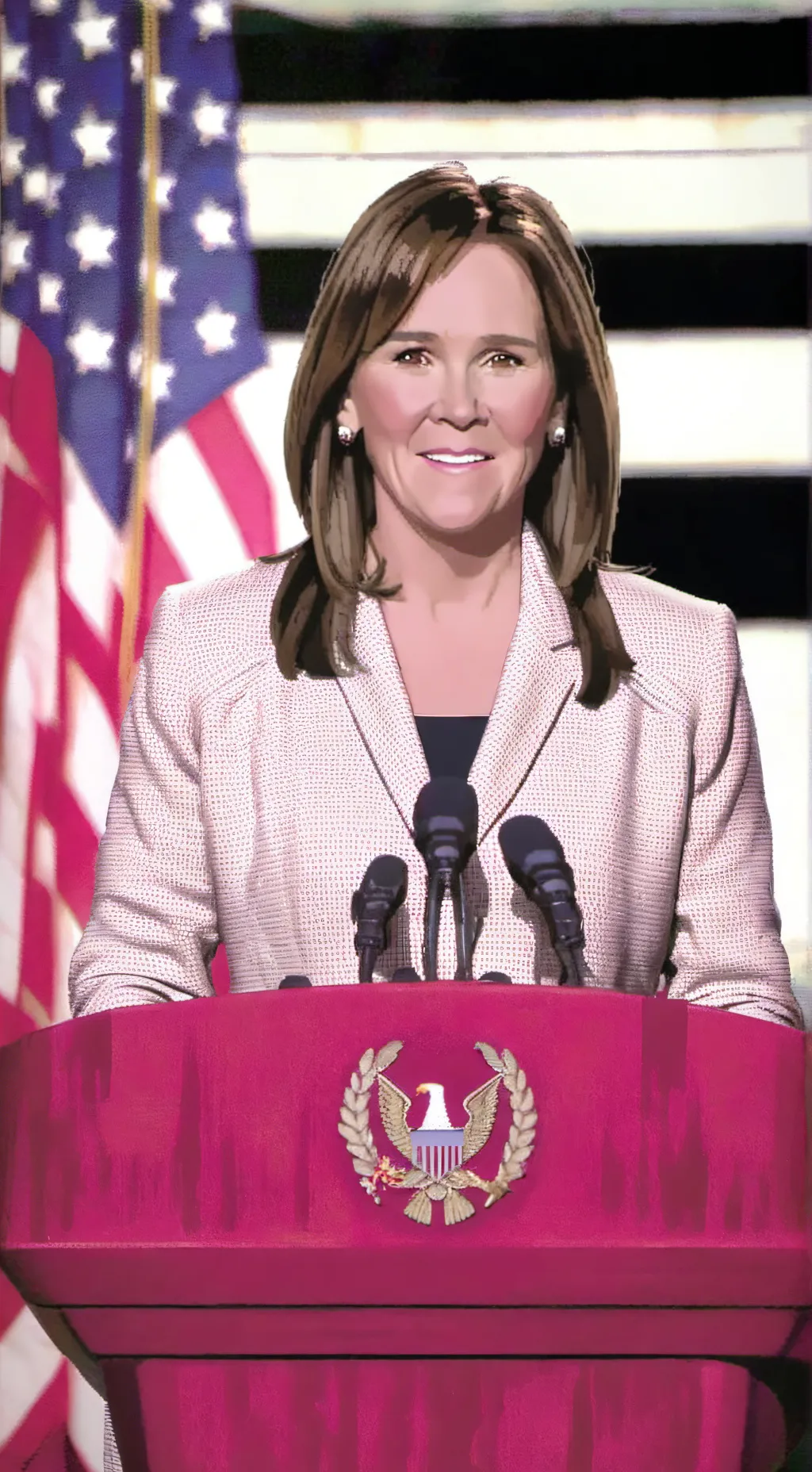 ai character: Karen Pence background
