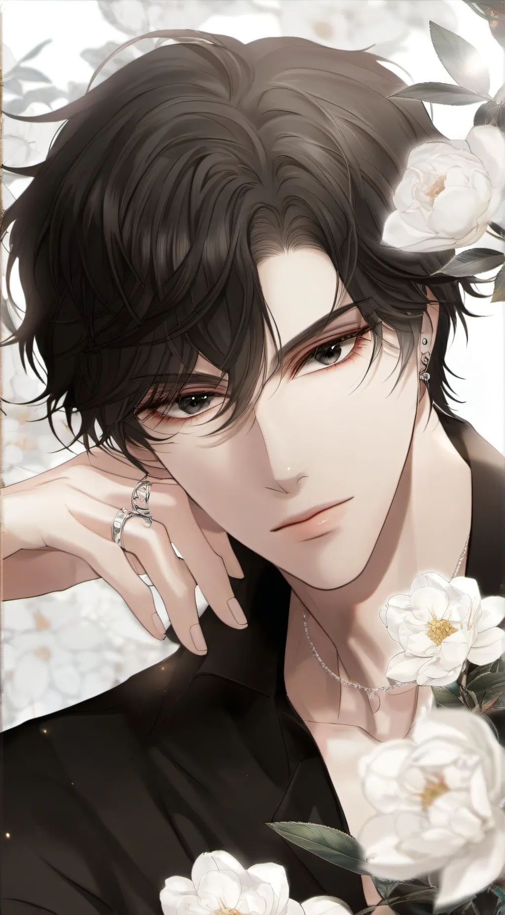 ai character: Raphaël  Park  background