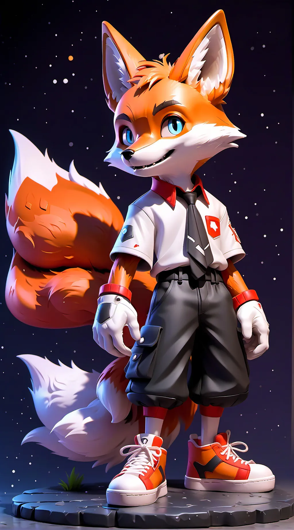 ai character: For DemonicFox  background