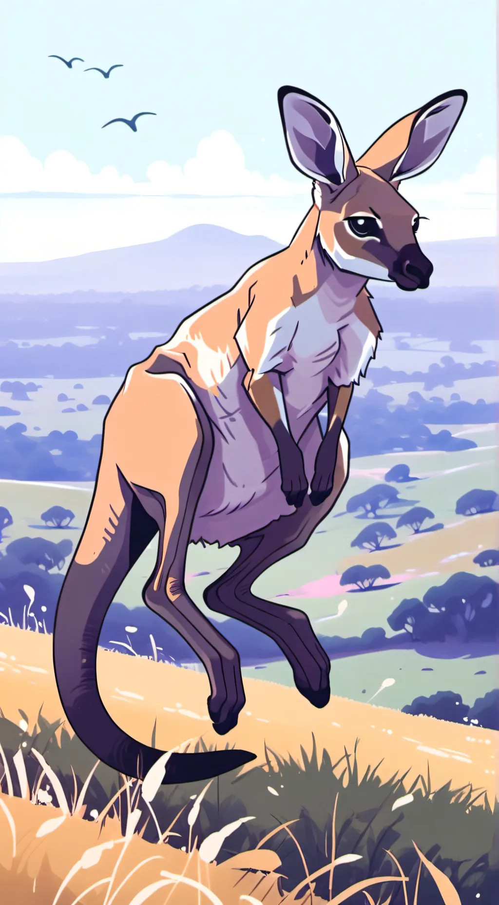 ai character: mr. kangaroo  background