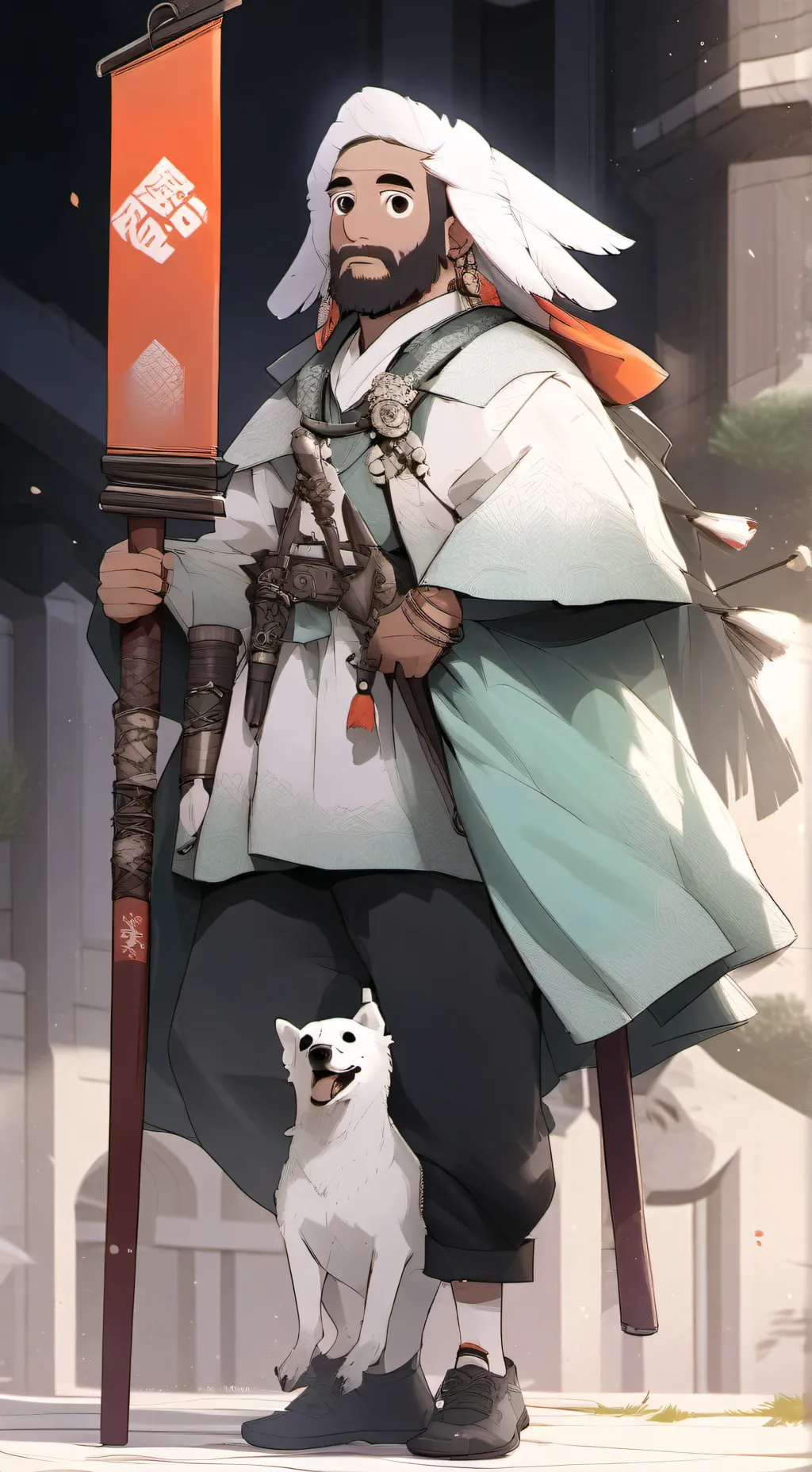 ai character: Sth pick me background