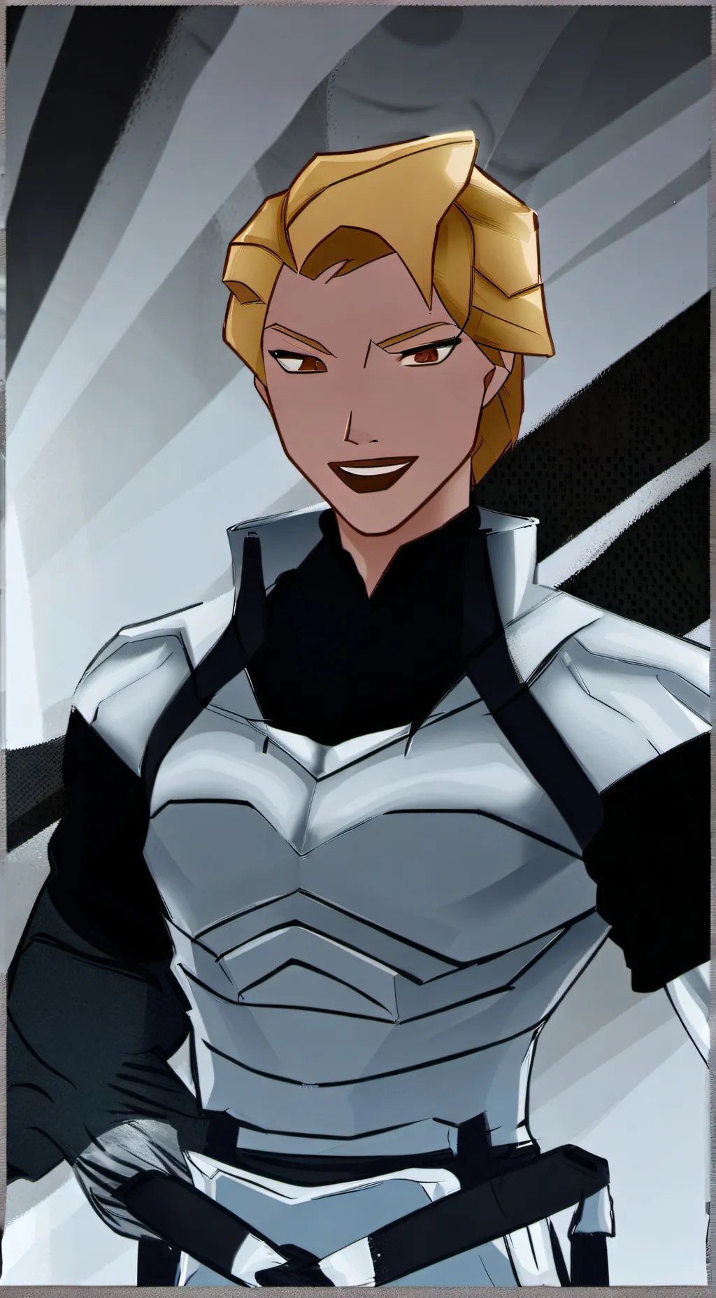 ai character: Helga  background