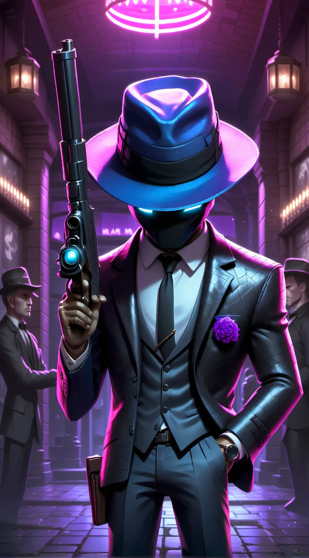 ai character: Random ai image background