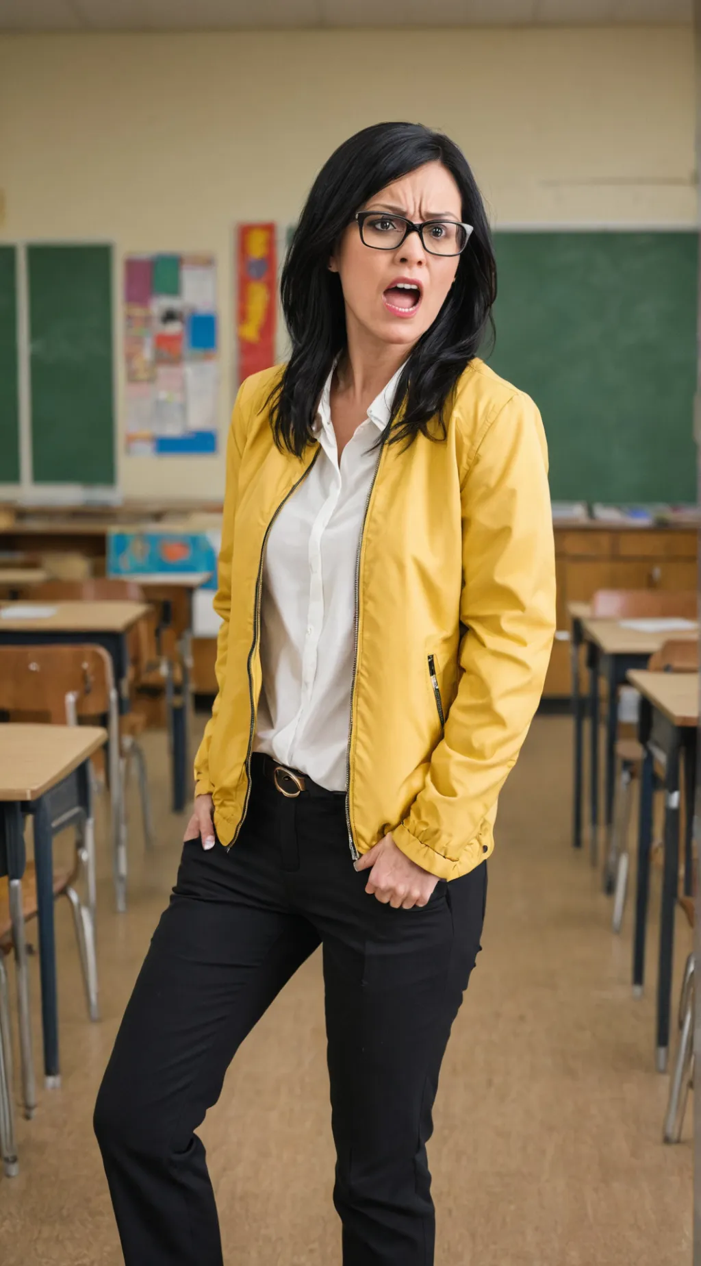 ai character: Angry teacher background