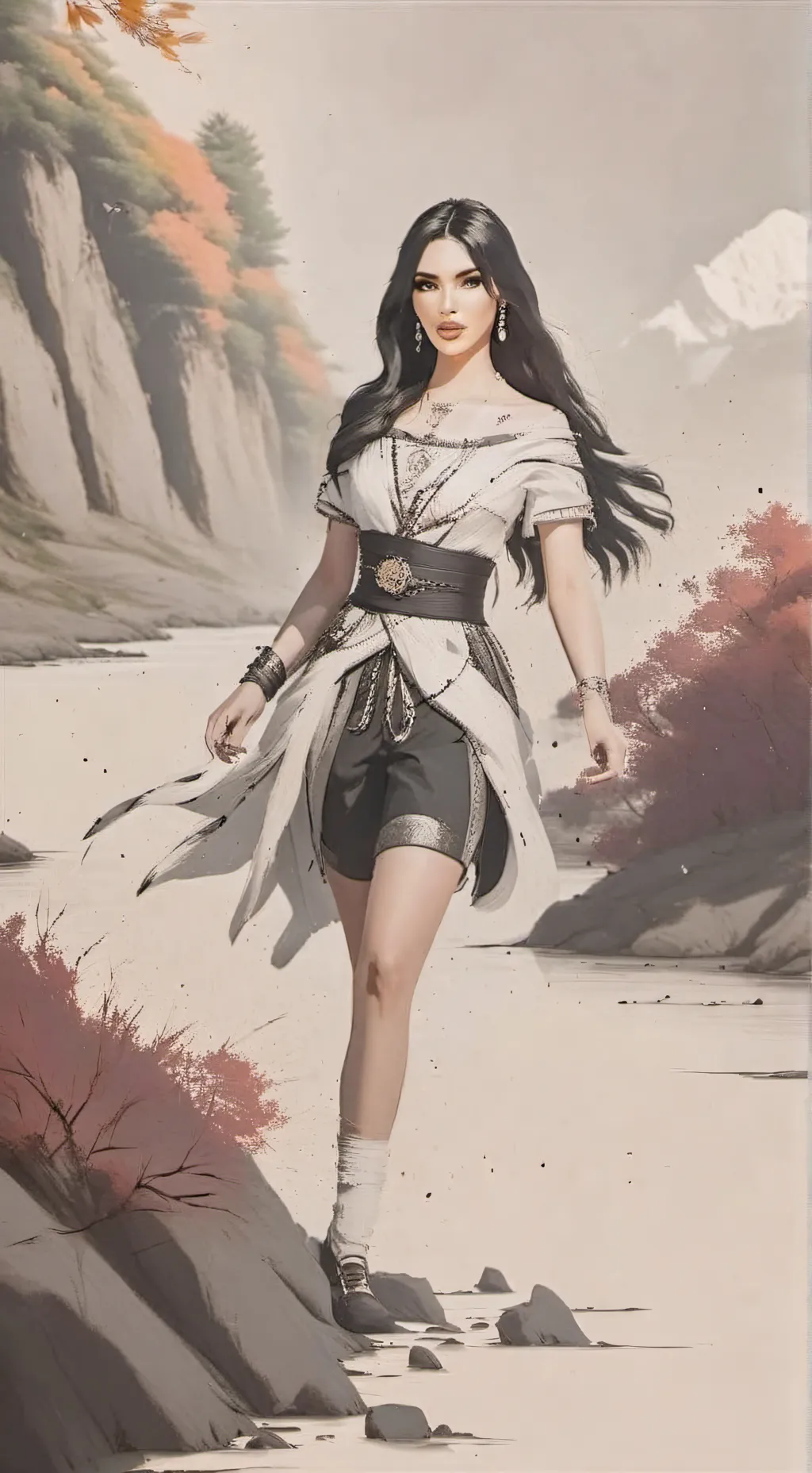 ai character: casa de los famoso background