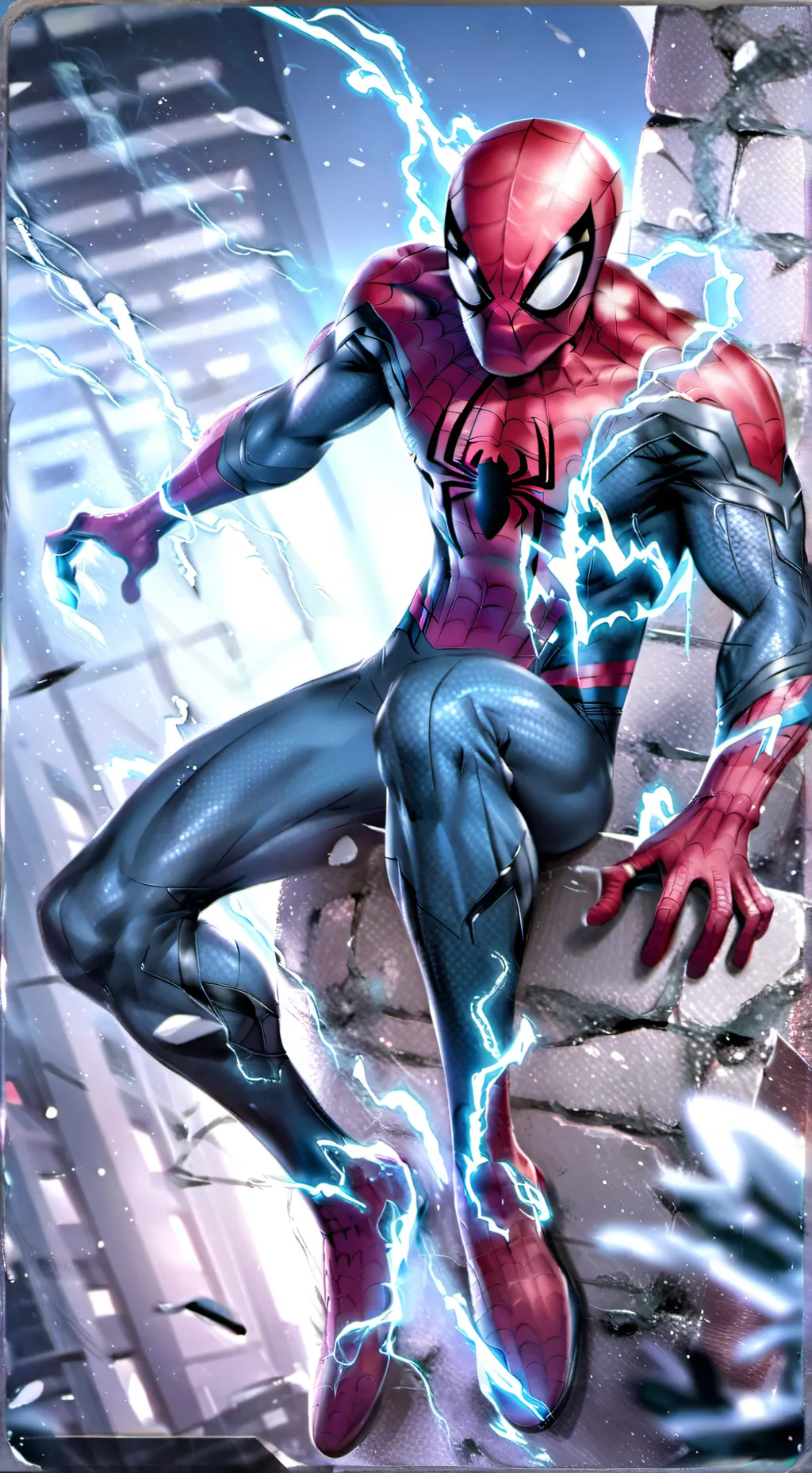 ai character: Spider-Man  background
