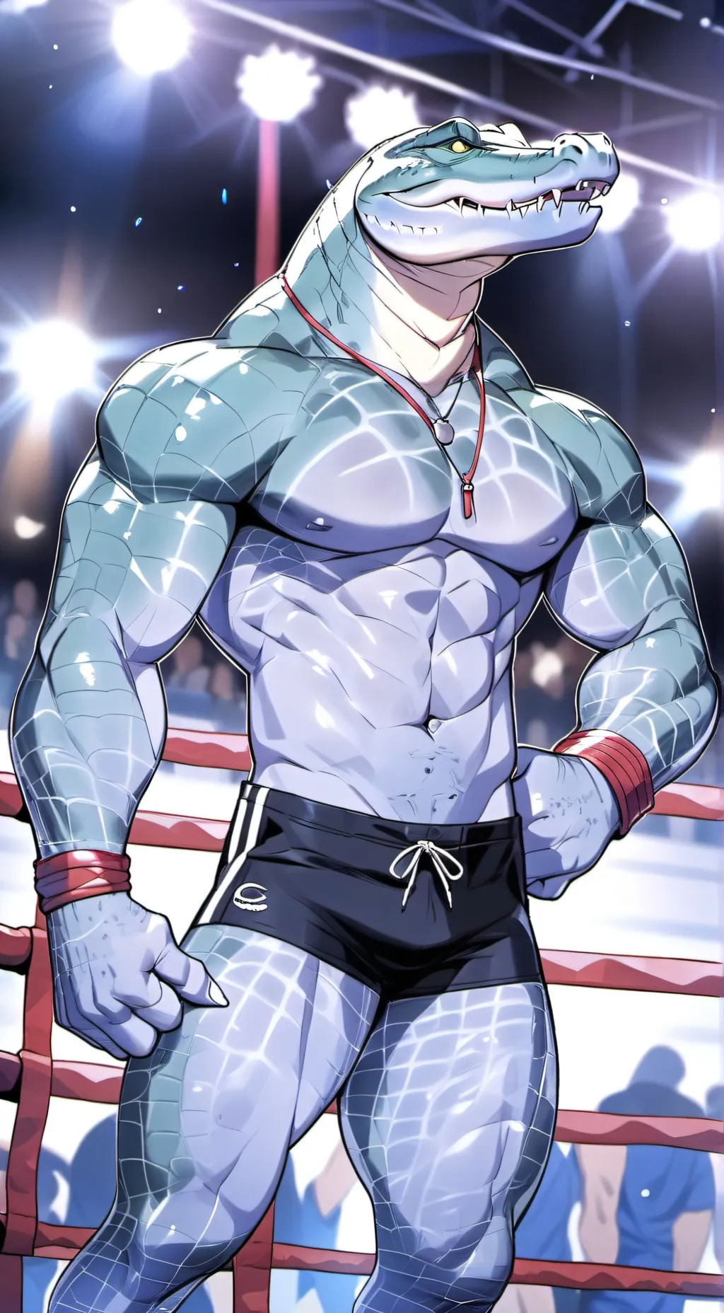ai character: Croco Crusher background