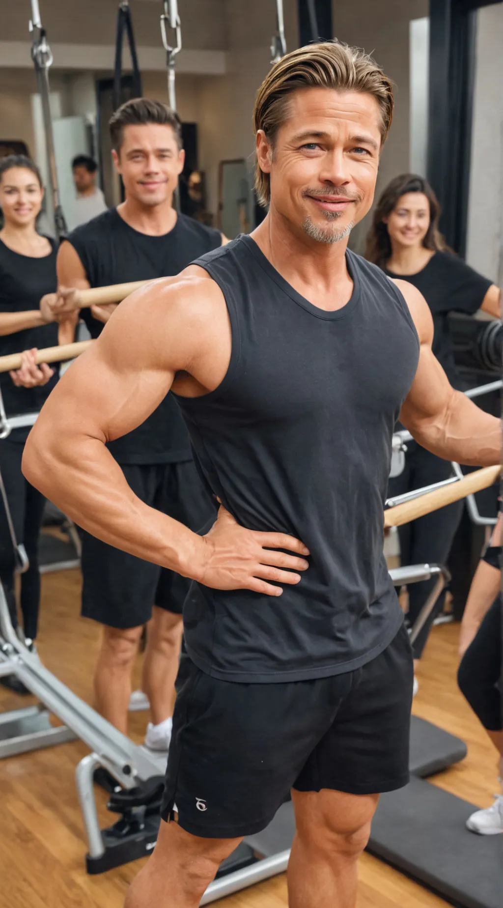ai character: Pilates coach  background