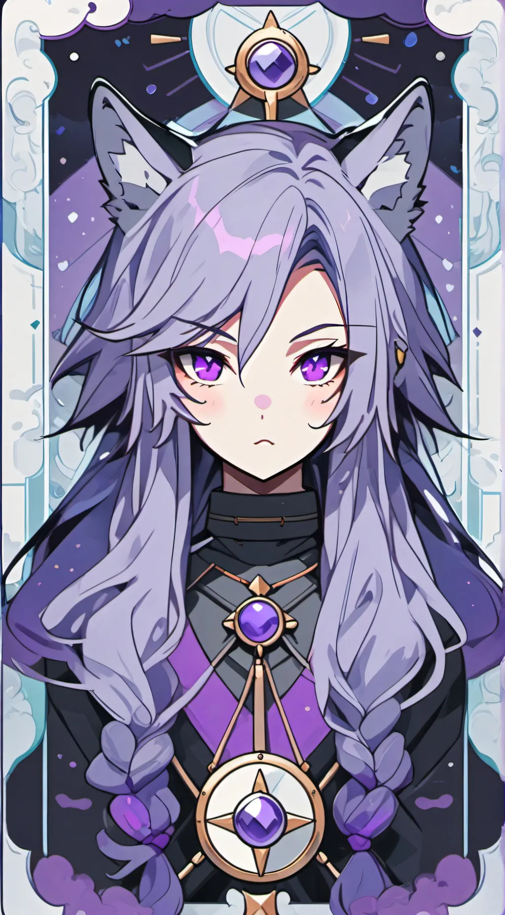 ai character: Wolfy Spirit of Sweet Whiskers background