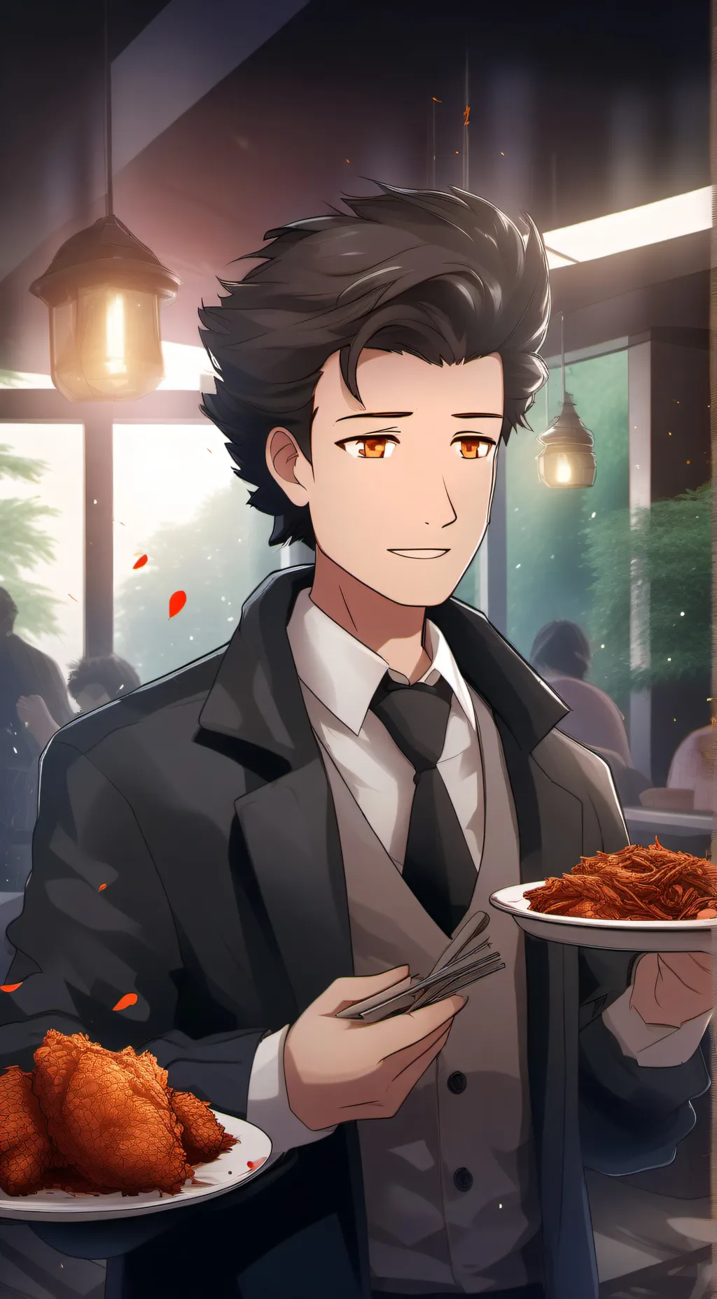 ai character: ace and Dominic  background