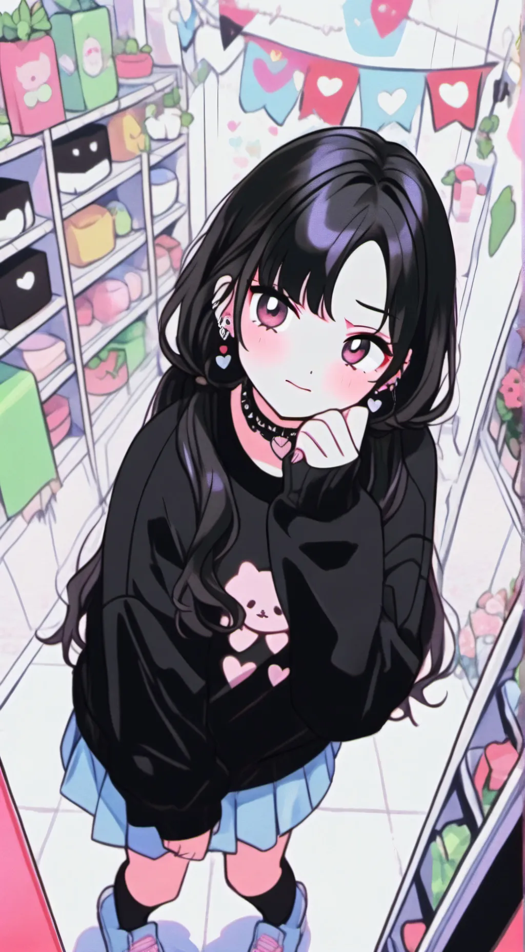 ai character: rose background