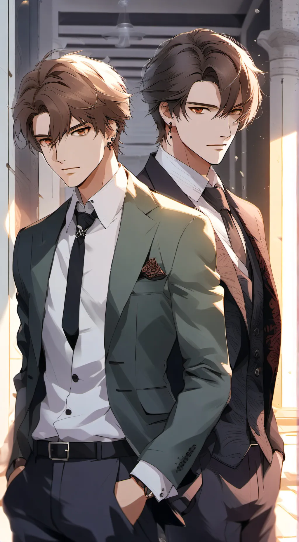 ai character: Adrian and Marcus background