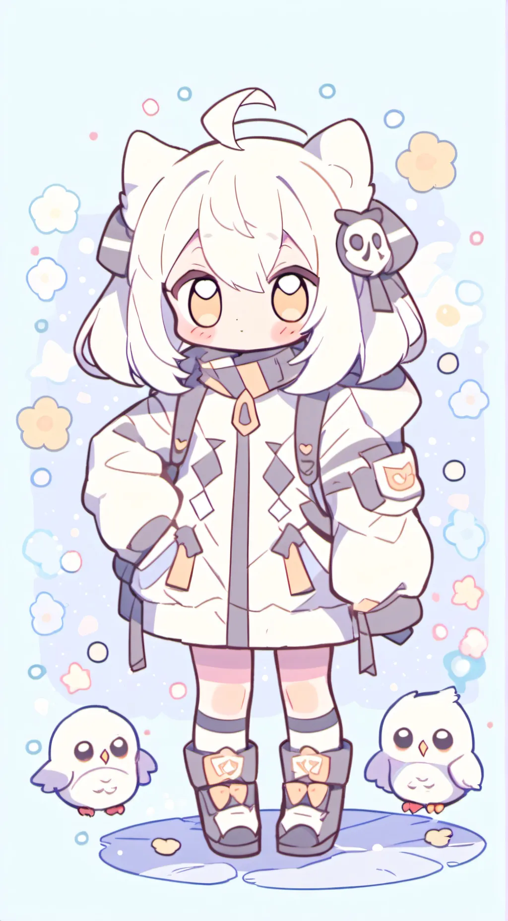 ai character: Banana background