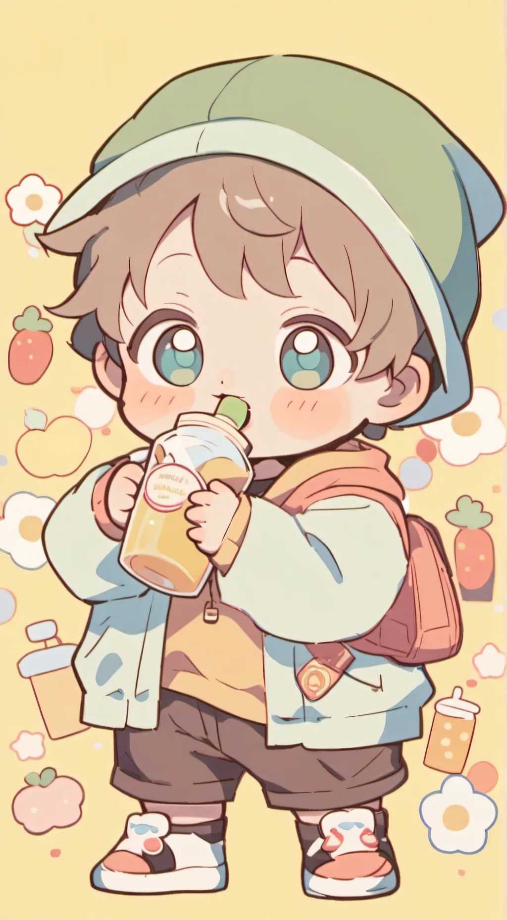 ai character: Baby Foodie  background