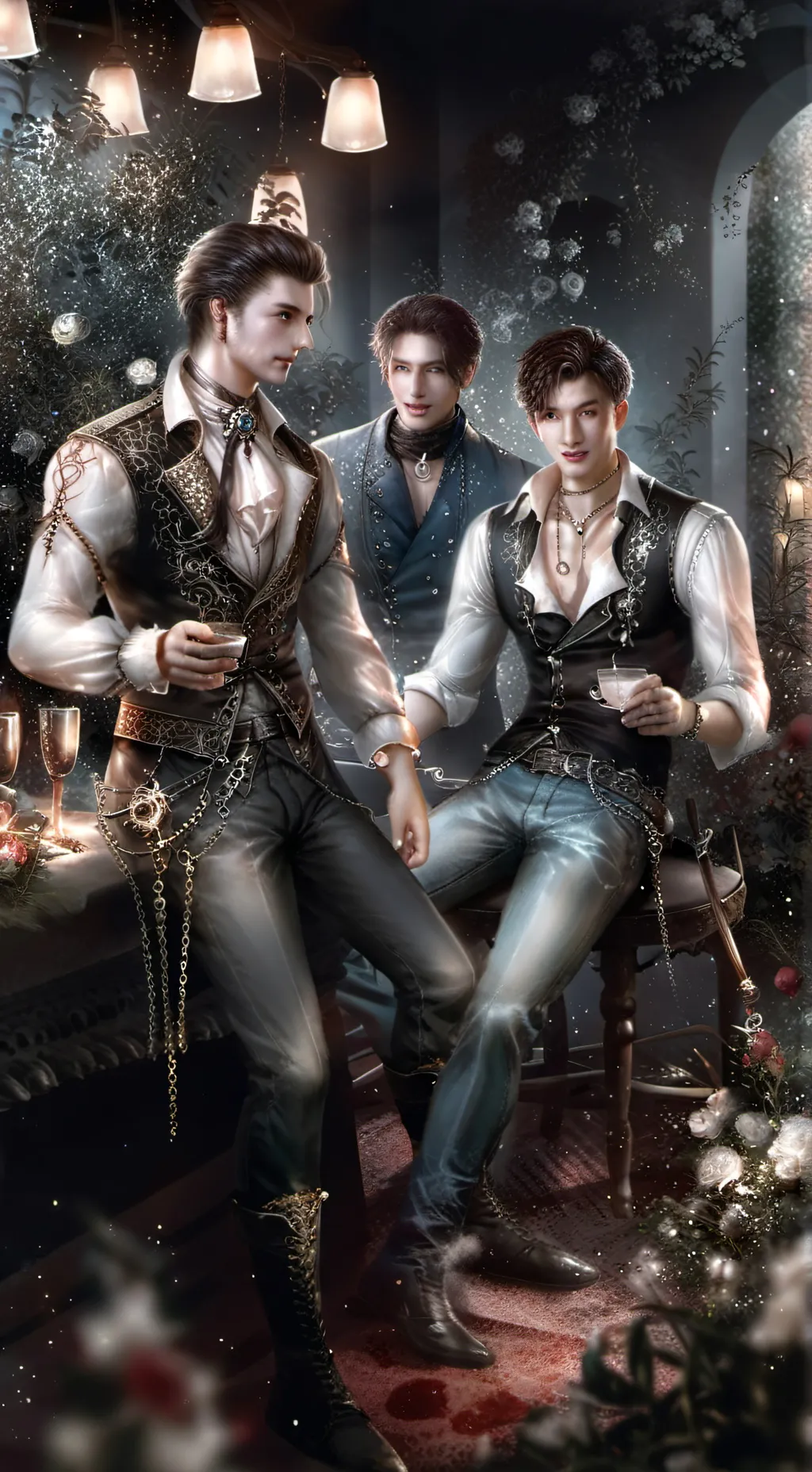 ai character: Gay club  background