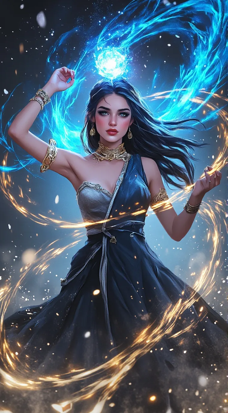 ai character: Luna background