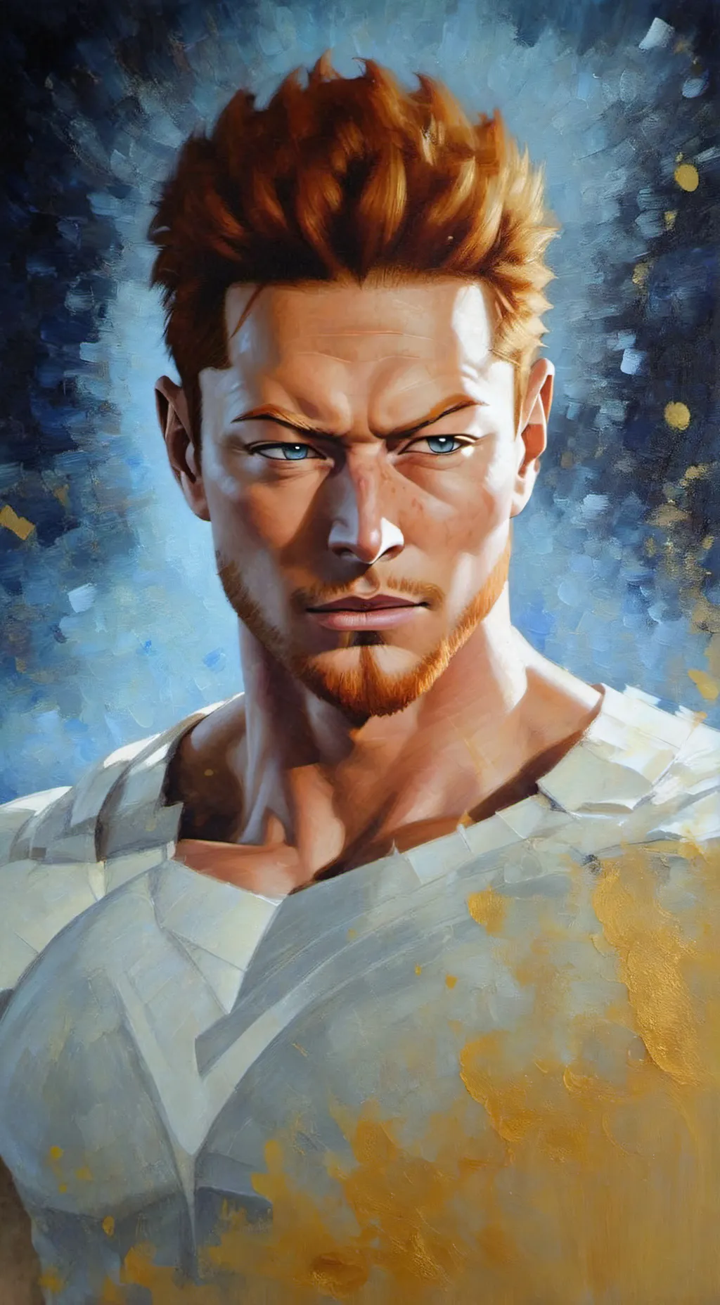 ai character: Enji Todoroki  background