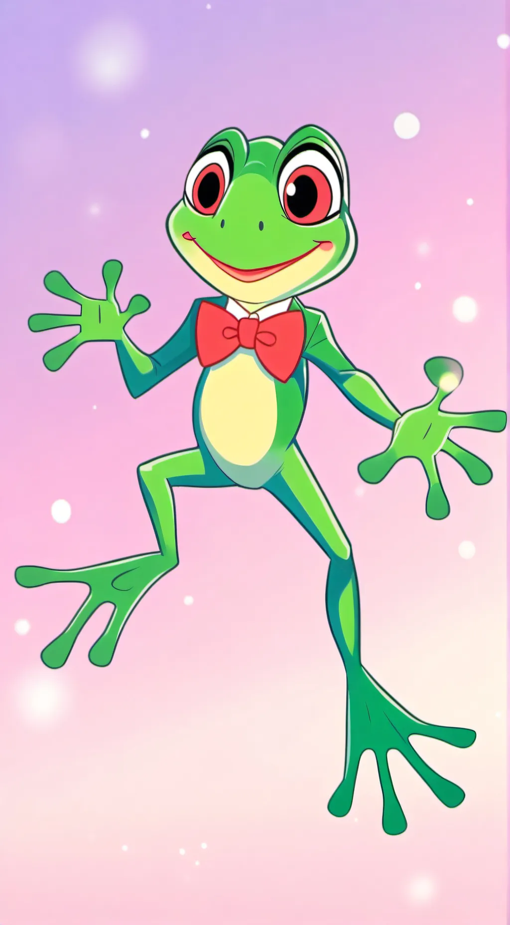ai character: Ribbit  background