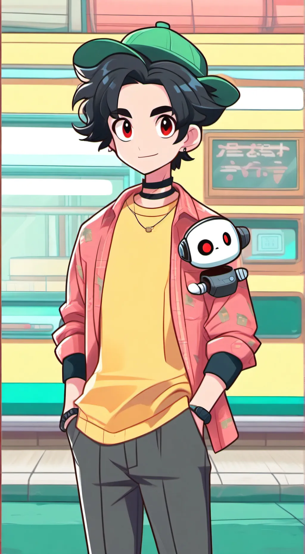 ai character: Ethobot pick me background