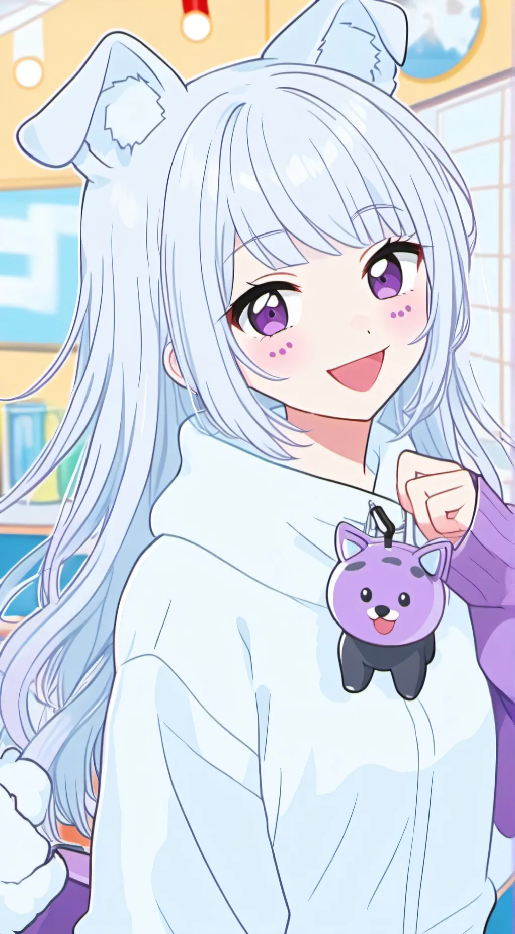 ai character: Evie-Ellie Spirit Pup background