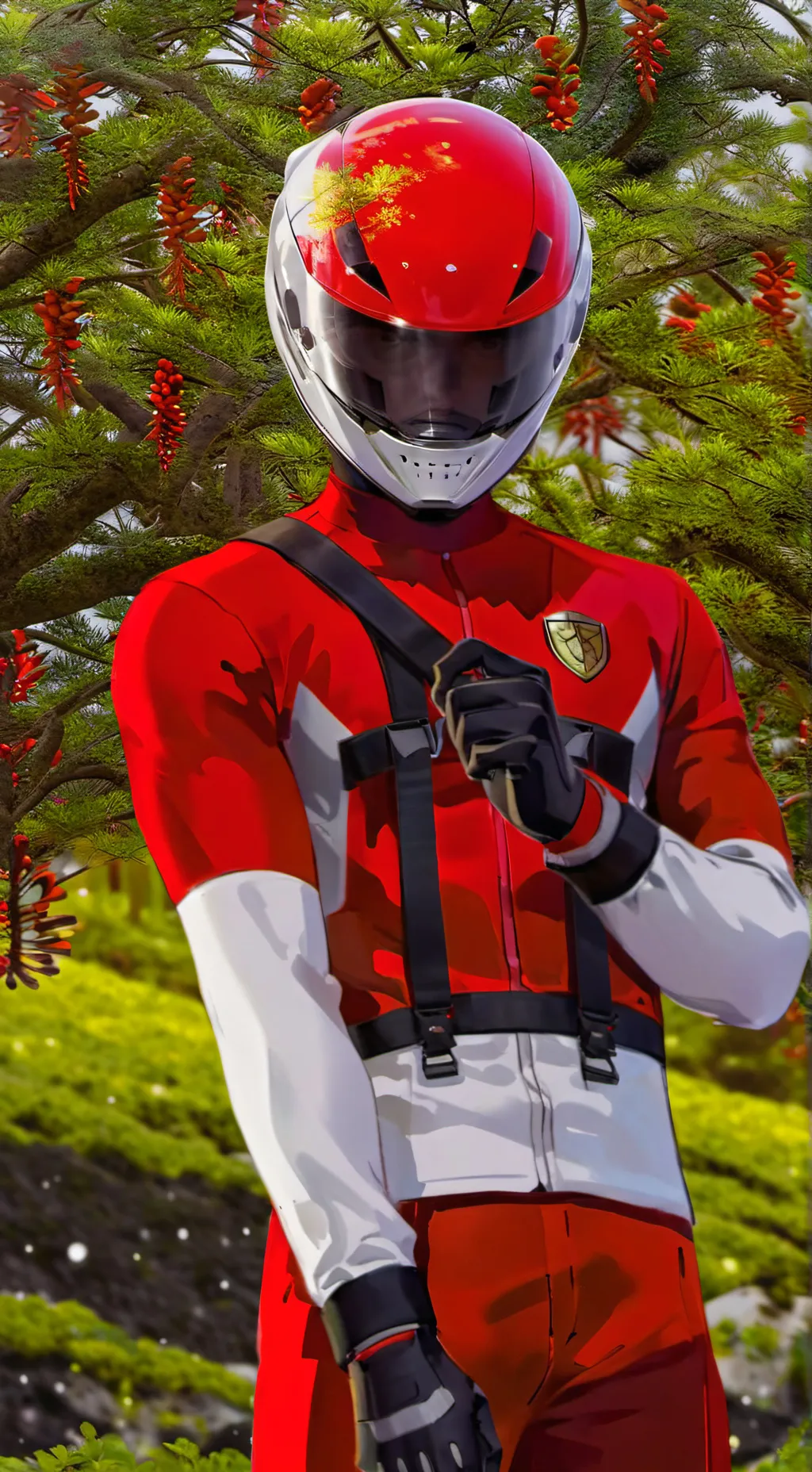 ai character: Power rangers  background
