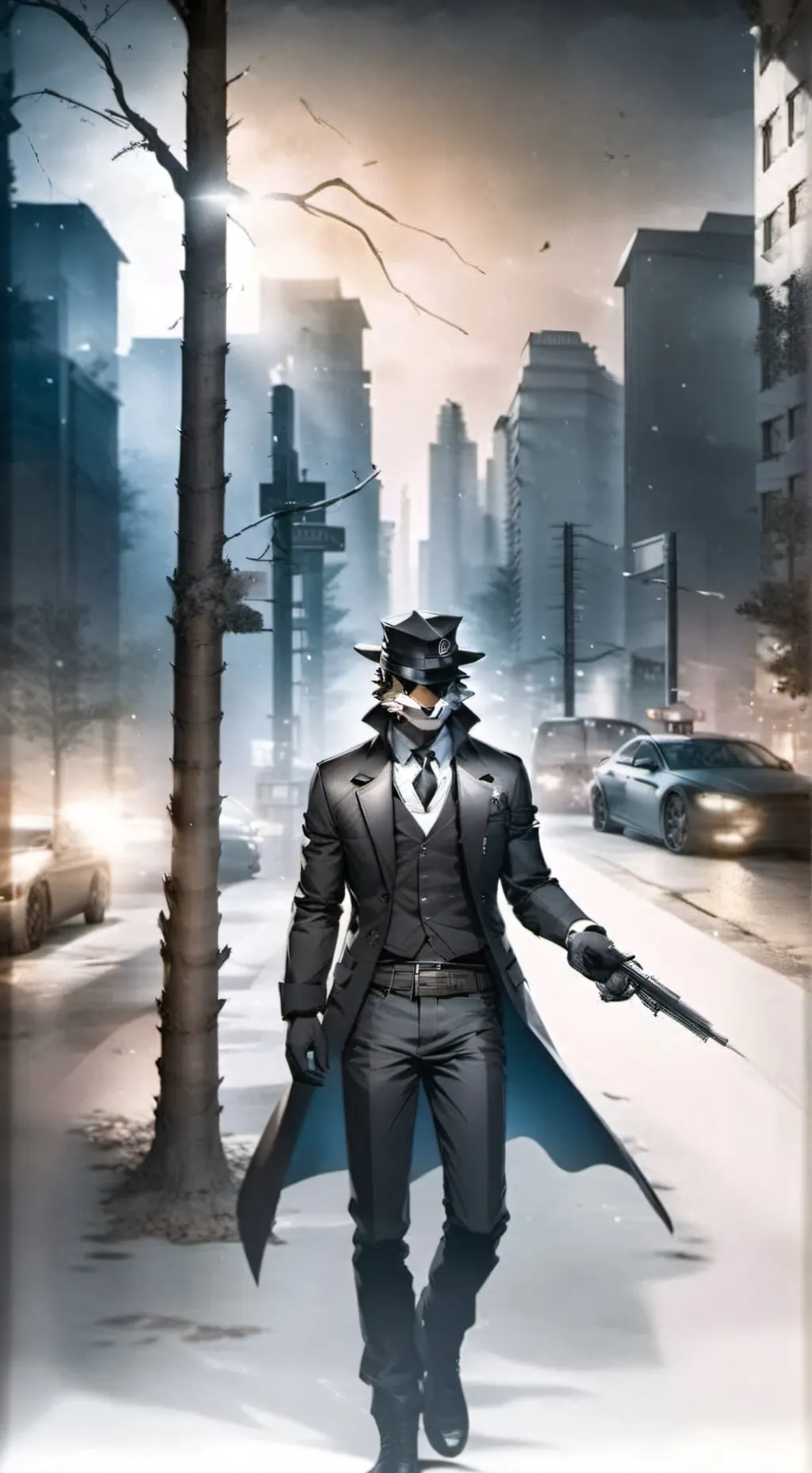 ai character: Natalie Evil Wolf background