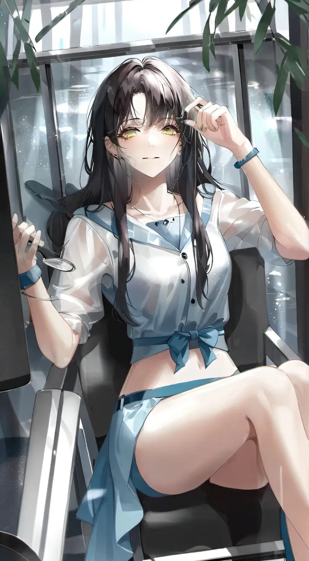 ai character: Clea  background