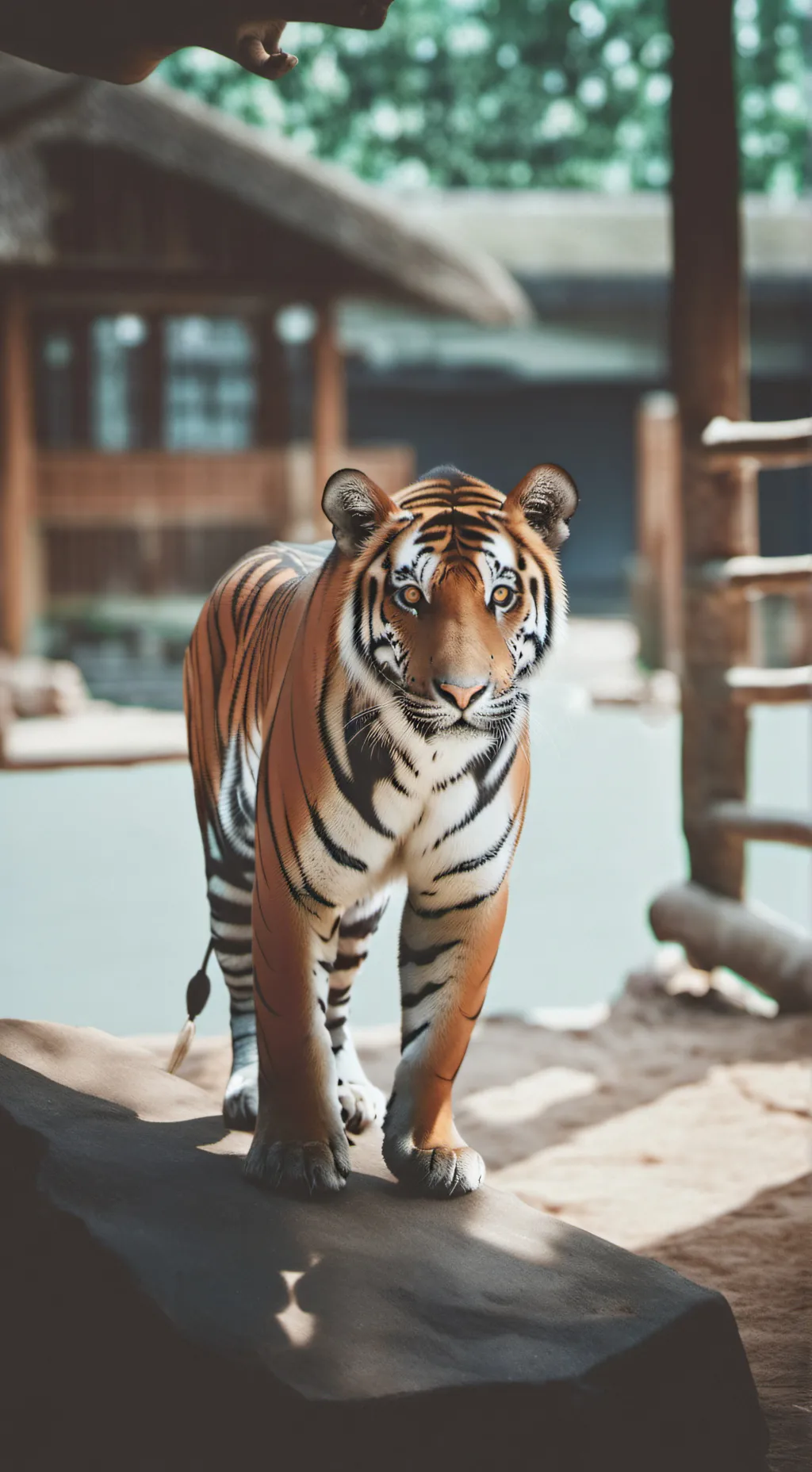 ai character: Zoo night fun background