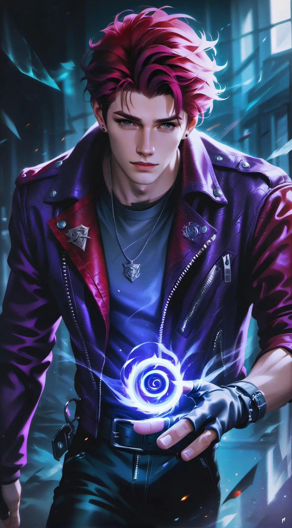 ai character: Rebel Angel  background