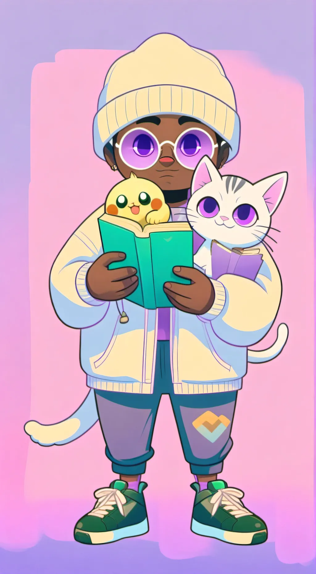 ai character: Ёшка и F background
