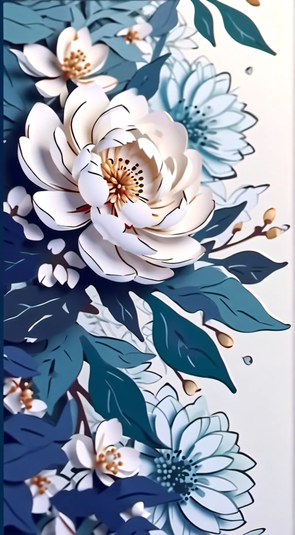 ai character: petals background