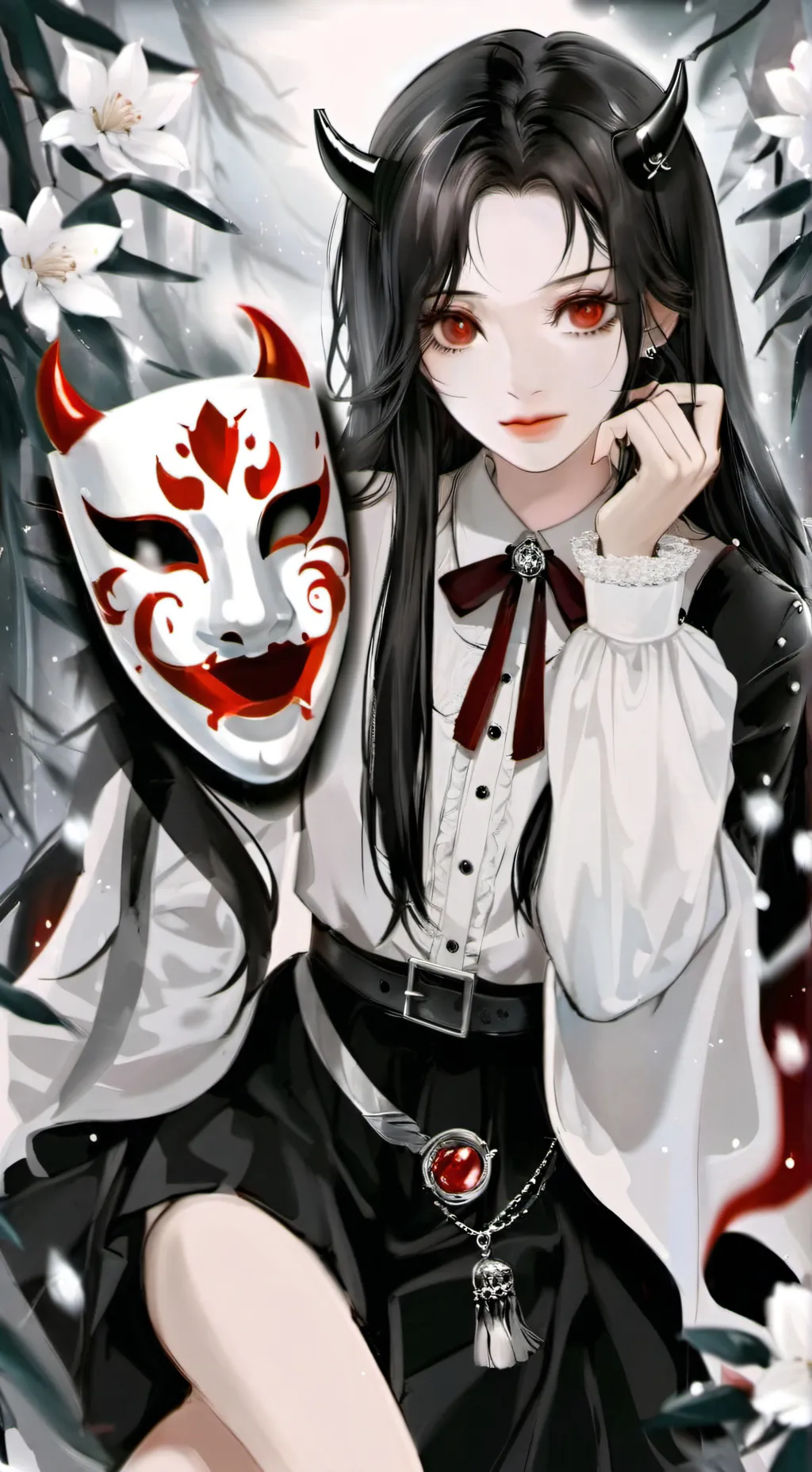 ai character: girl spirit  background