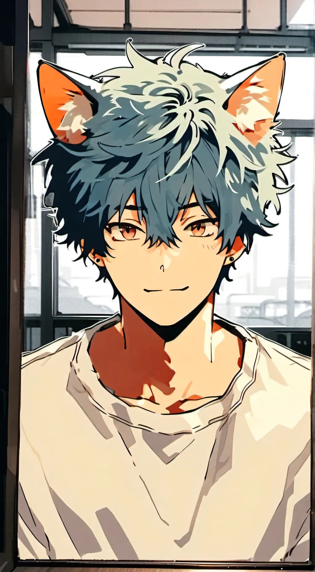 ai character: Kiro the Hybrid Spirit background