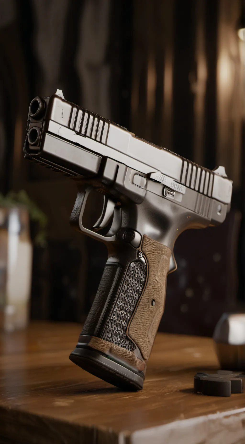 ai character: gun background